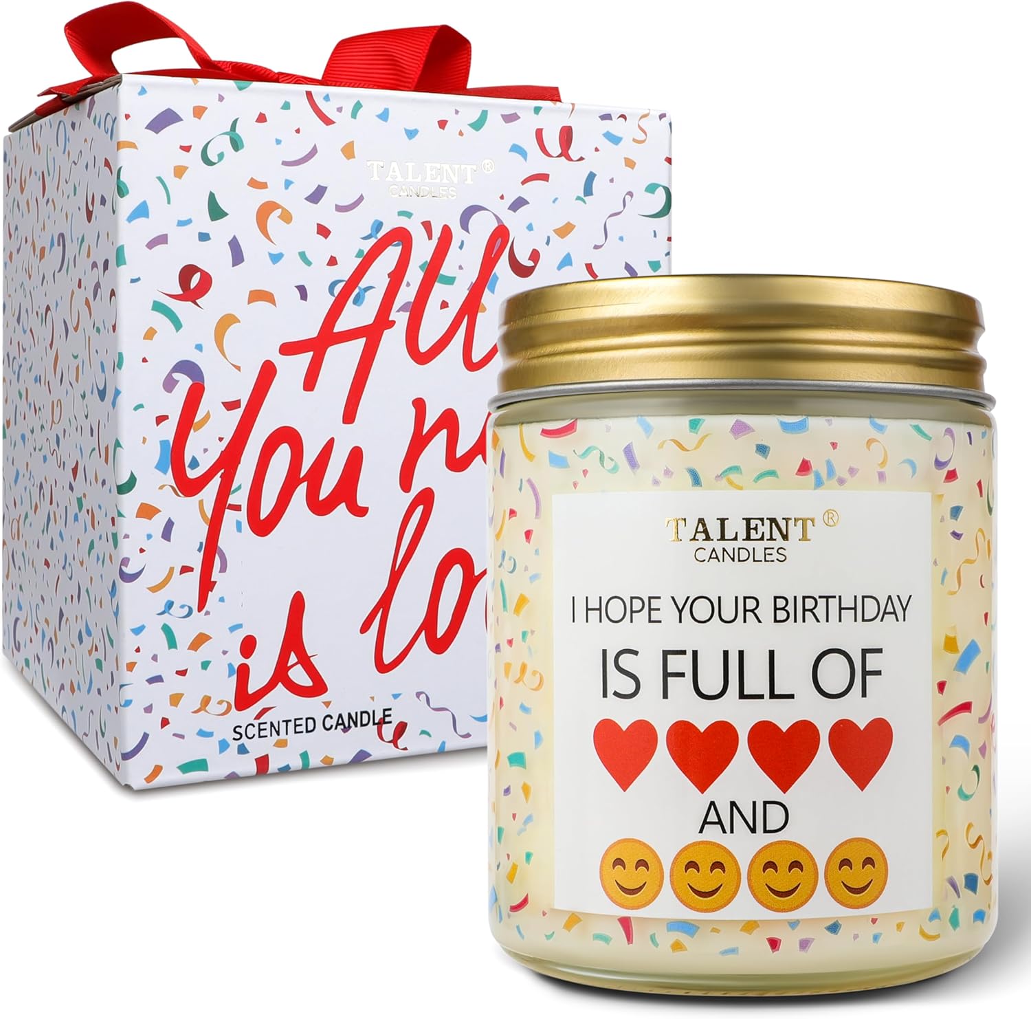 Happy Birthday Candle| Birthday Gifts for Women Girls Best Friend | Birthday Candles Gifts Ideas | Pear & White Jasmine Scented Candles - Image 9