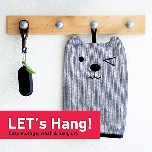 Miniatura 8 de GPCA - Manopla de guiño para mascotas removedor de pelo y pelusa para asiento de automóvil ropa y muebles removedor de pelo reutilizable para gatos