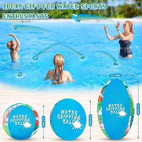 Miniatura 3 de Pelota de salto de agua, paquete de 5 pelotas de piscina, pelotas de playa que rebotan y pelota de agarre para niños de todas las edades, gran