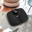 Equal Digital Bathroom Weighing Scale/Weight Machine for Body Weight With LED Display & ABS Tempered Glass - Electronic Weight Machine for Human Body (Black) gallery image