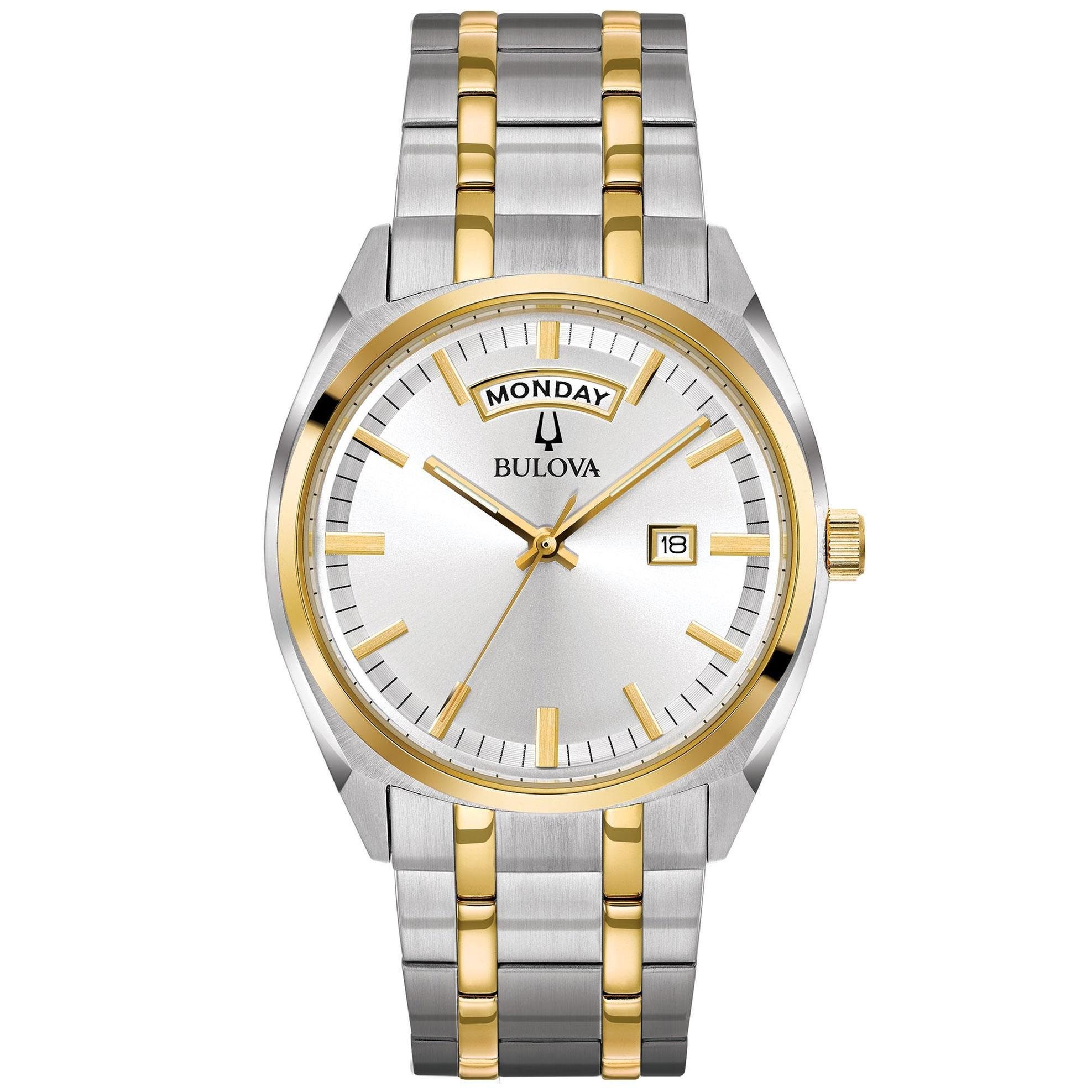 Bulova Mens Analogue Classic Quartz Watch with Stainless Steel Strap 98C127