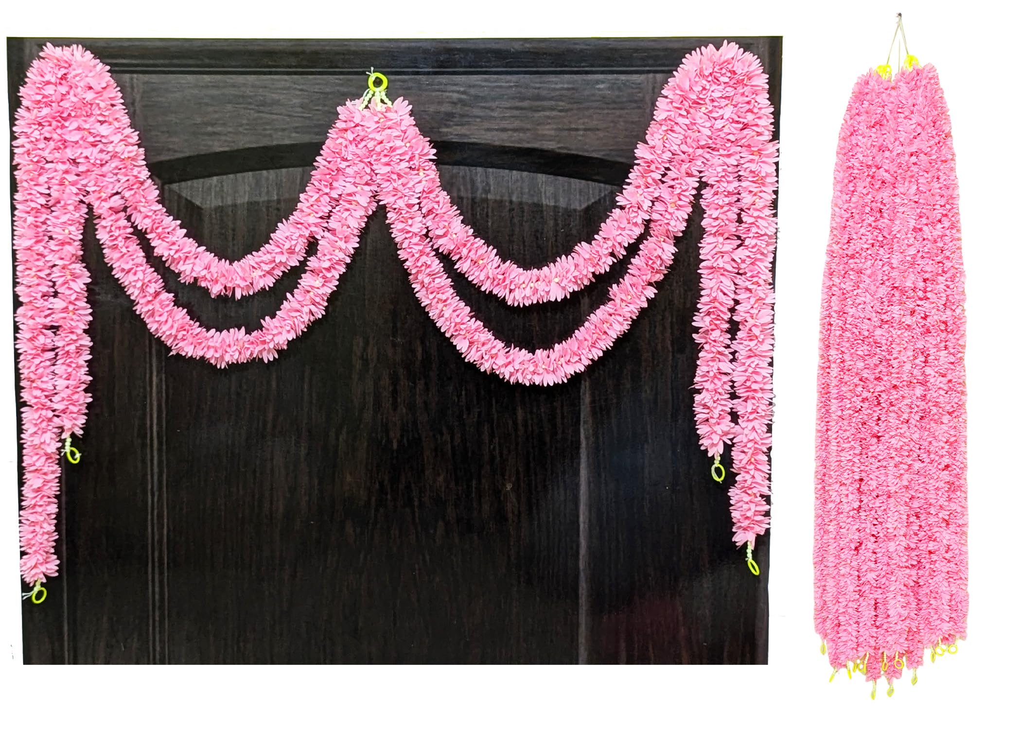 afarza Artificial Flower Garland Toran Wall Hanging for Door Entrance Home Decoration Backdrop Pooja Gift Bandarwal 4 Pieces (BABYPINK) (B0DGSDVJ4M) Amazon Price History, Amazon Price Tracker