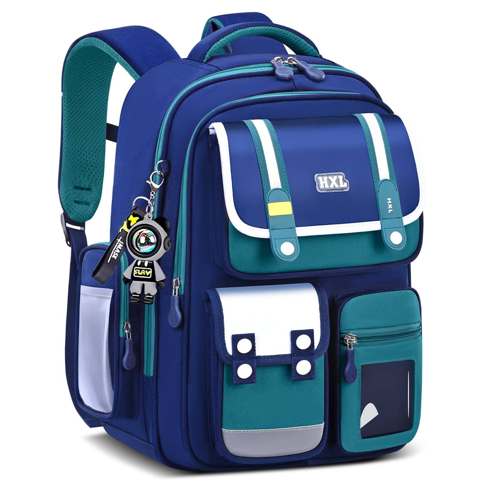 Amythe Mochila Escolar Niño Primaria, 25L Ligera Verde