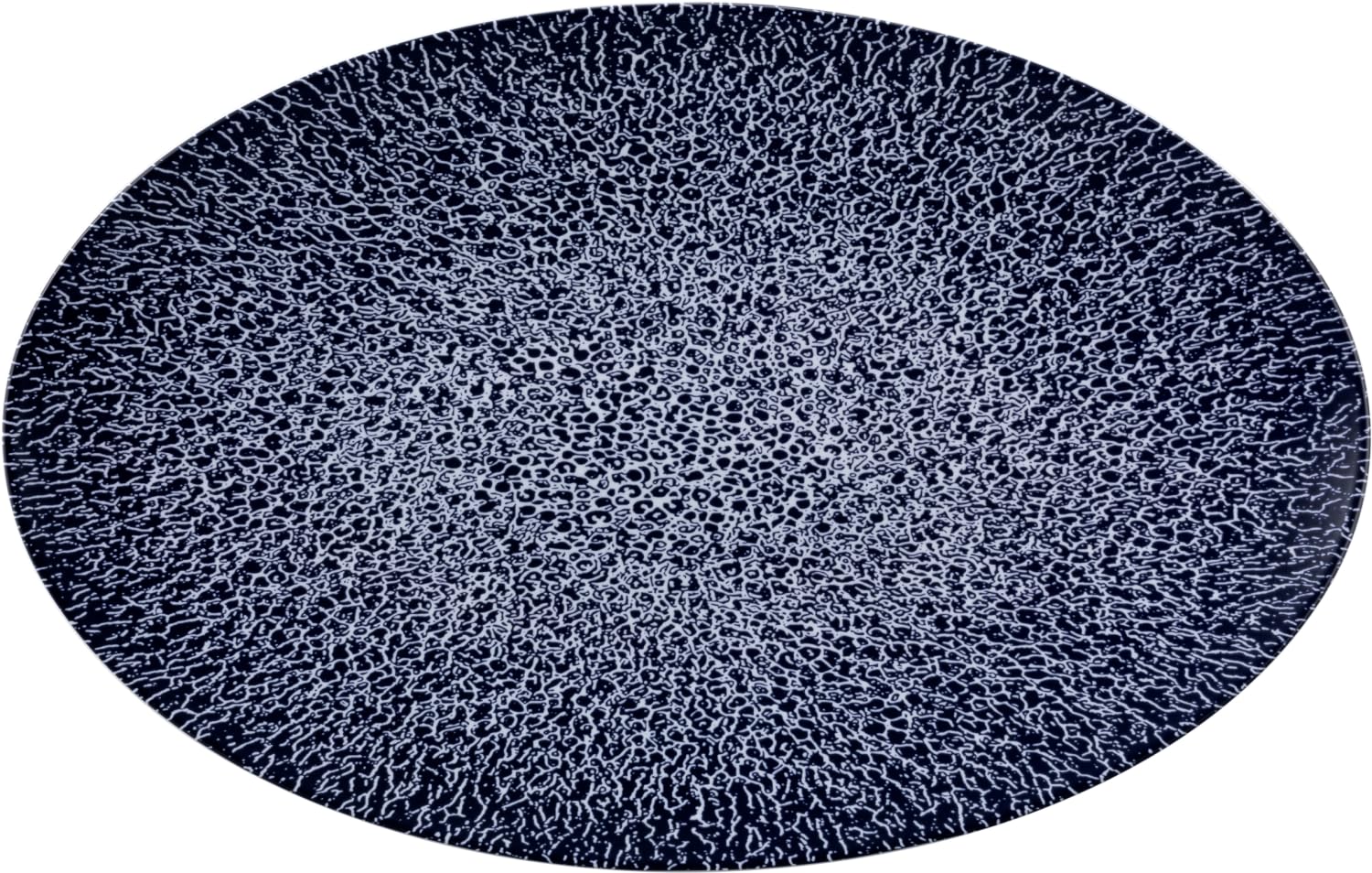 Seltmann 001.757433 Plat de service ovale en porcelaine Motif Molecule Bleu 40 cm Largeur 26 cm