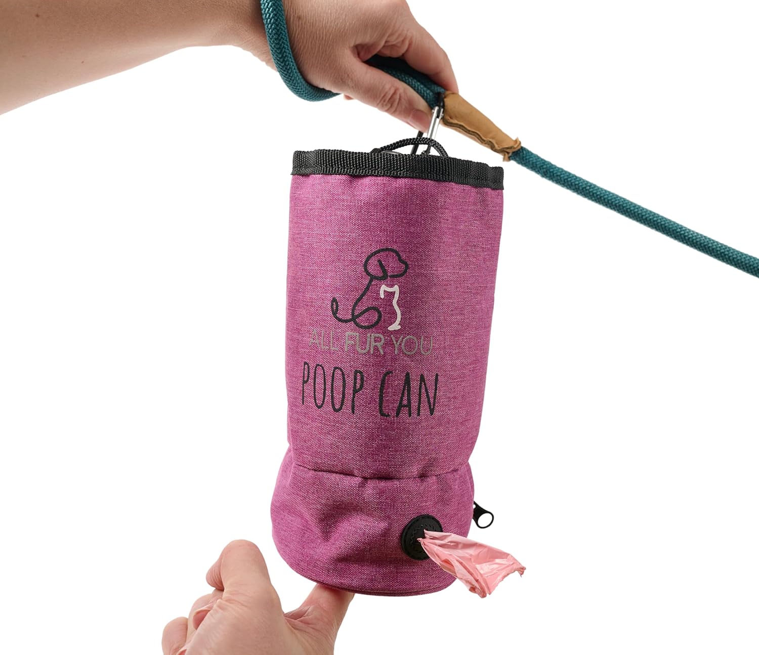 All Fur You Poop Can Dog Poop Bag Holder with Dispenser