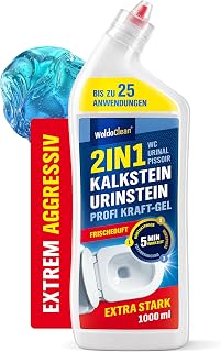 WoldoClean 2in1 Urinsteinentferner extra stark Gel 1L - Urin Kalk Toilette | Urinsteinlöser, Toilettenreiniger extrem, Kalkentferner, Urinal, Pissoir