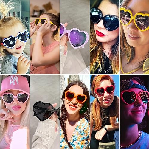 Vista 2 de Polarized Heart Shaped Sunglasses Women Retro Fashion Style UV400 Protection