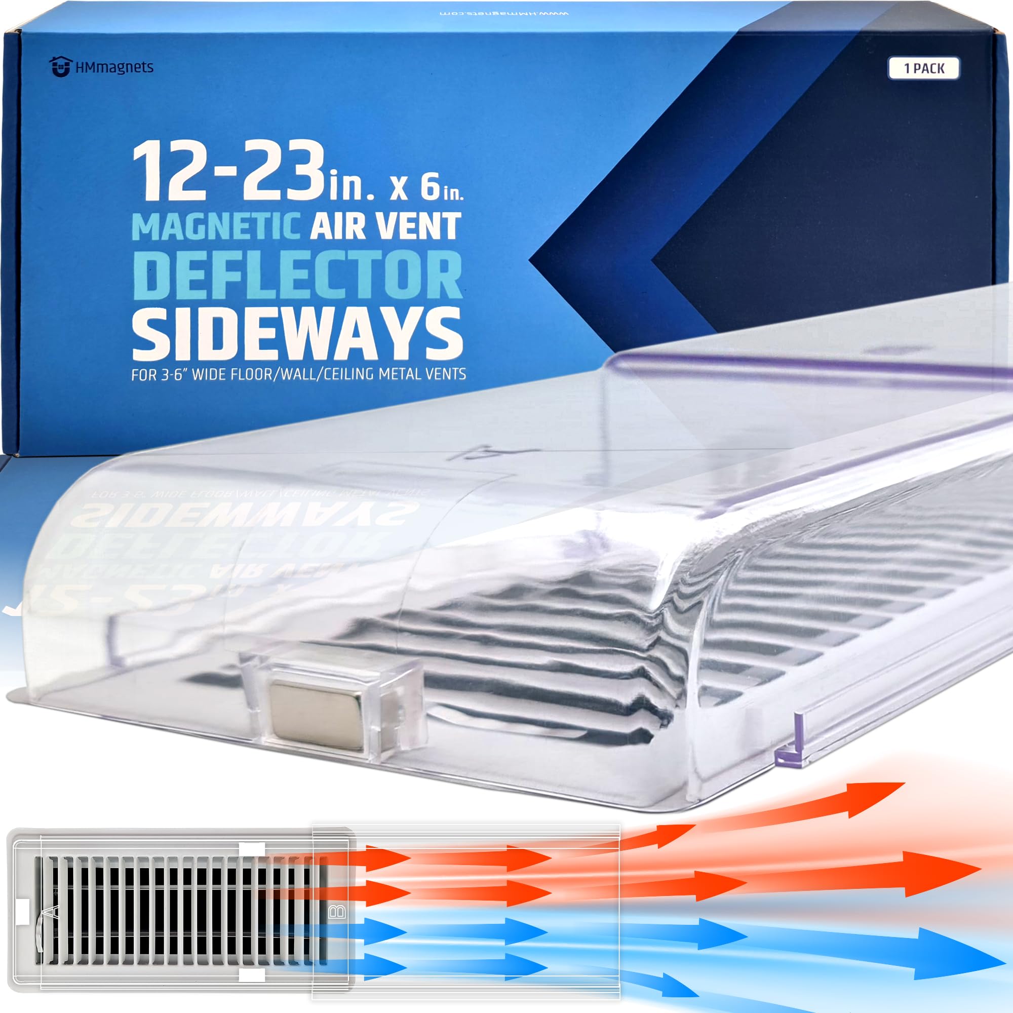 HMmagnets Powerful Magnetic Air Vent Deflector Sideways Extender