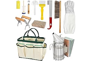 12 PCS Top Bar Beekeeping Starter Kit for Beginners & Professionals
