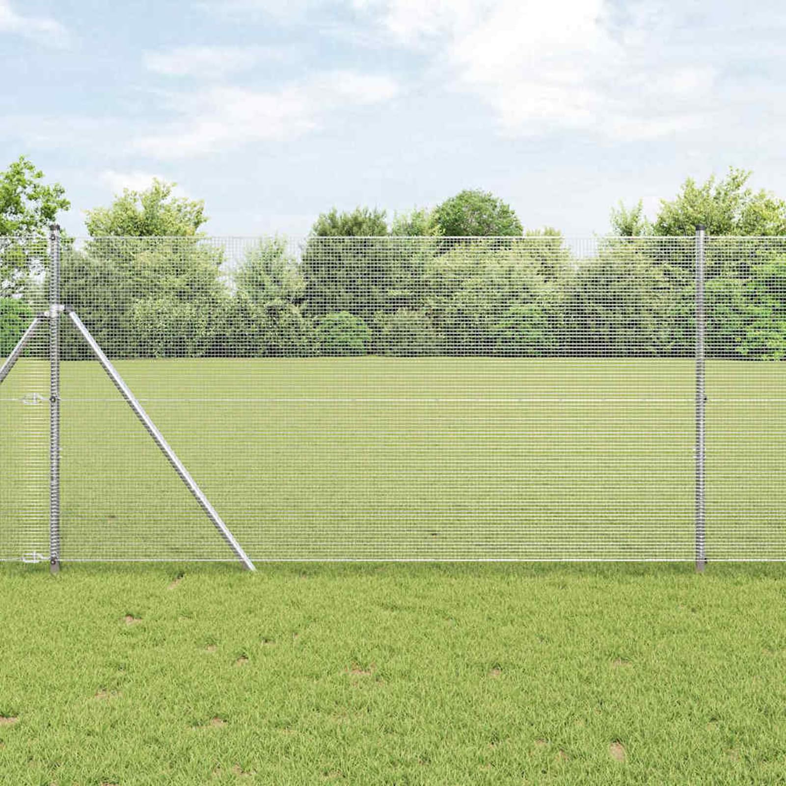 Tidyard Postes de Cerca de Acero para Exterior, Juego de Postes para Jardín, Resistentes a la Intemperie, Recubrimiento en Polvo, Duraderos y Modulares para Cercas, Vallas y Decoración Moderna