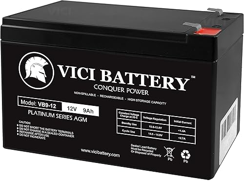 VICI Battery Reemplazo de la batería SLA de 12V 9Ah para el producto de la marca Tempest TR9-12