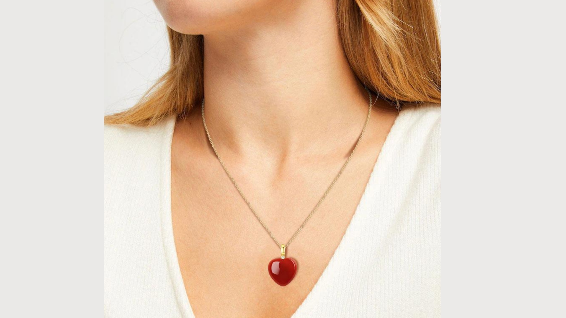 COLLANA DONNA IN ACCIAIO CON CUORE