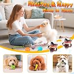 KIPRITII Plentiful Jouets pour chiens pour petits chiens & Les chiots – 23 Ensemble de jouets de dents chiots avec squeaky Fox sans stuffing, jouets à corde & Plus pour le soulagement de l'ennui