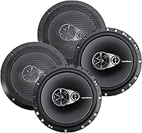 Rockford Fosgate R165X3 6.5" 3-Way Coaxial Car Speakers, 180W Peak 45W RMS Each - Prime 4-Pack Audio Upgrade