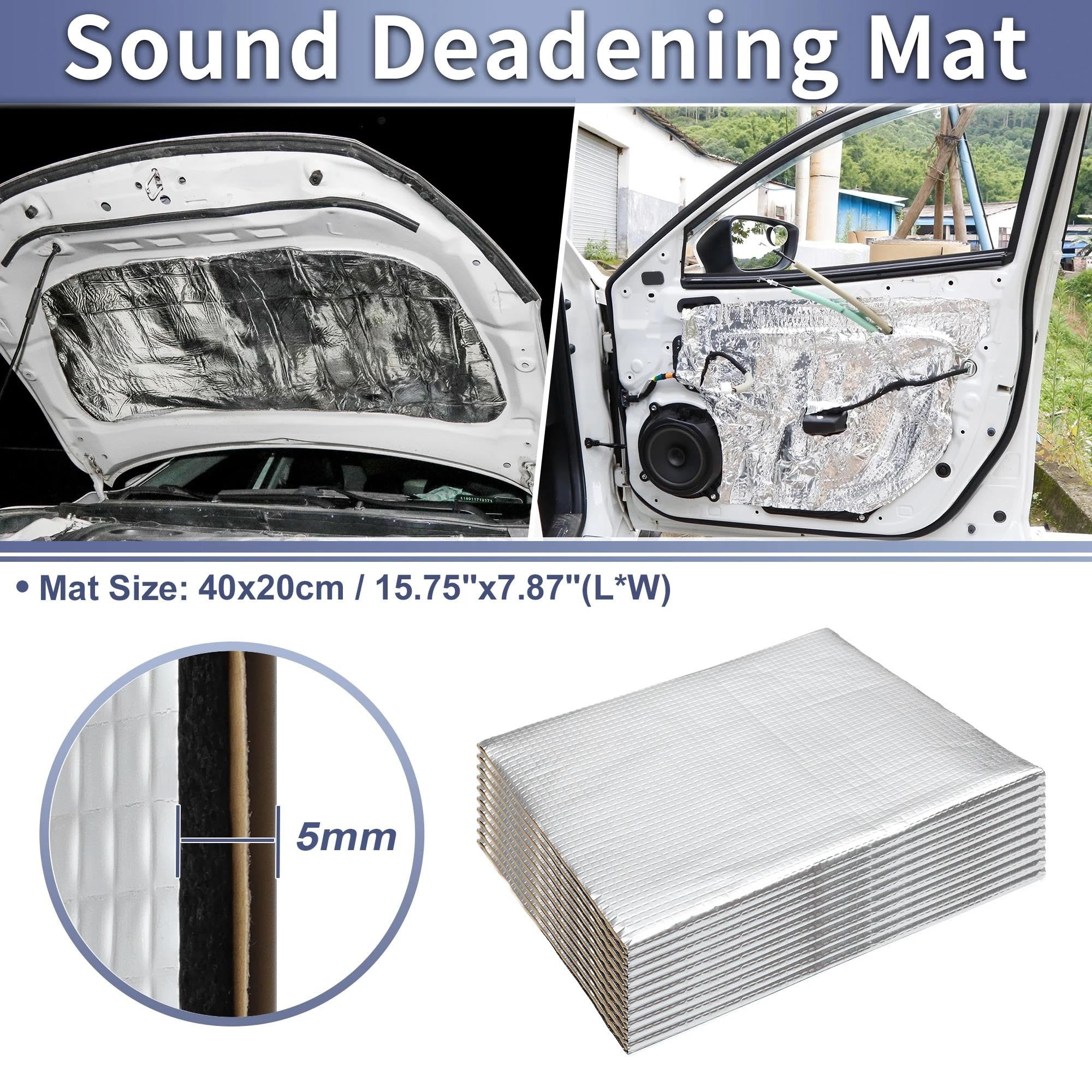 Aislamiento automóviles 10 Alfombrillas Insonorizantes Universales De Espuma Aluminio Para Coche 40 X 20 Cm Autoadhesivas almohadilla de aislamiento