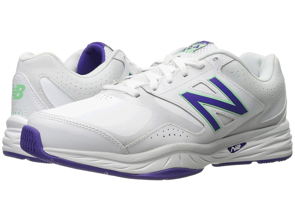 

New Balance WX824v1 (White/Deep Violet) Women's Running Shoes