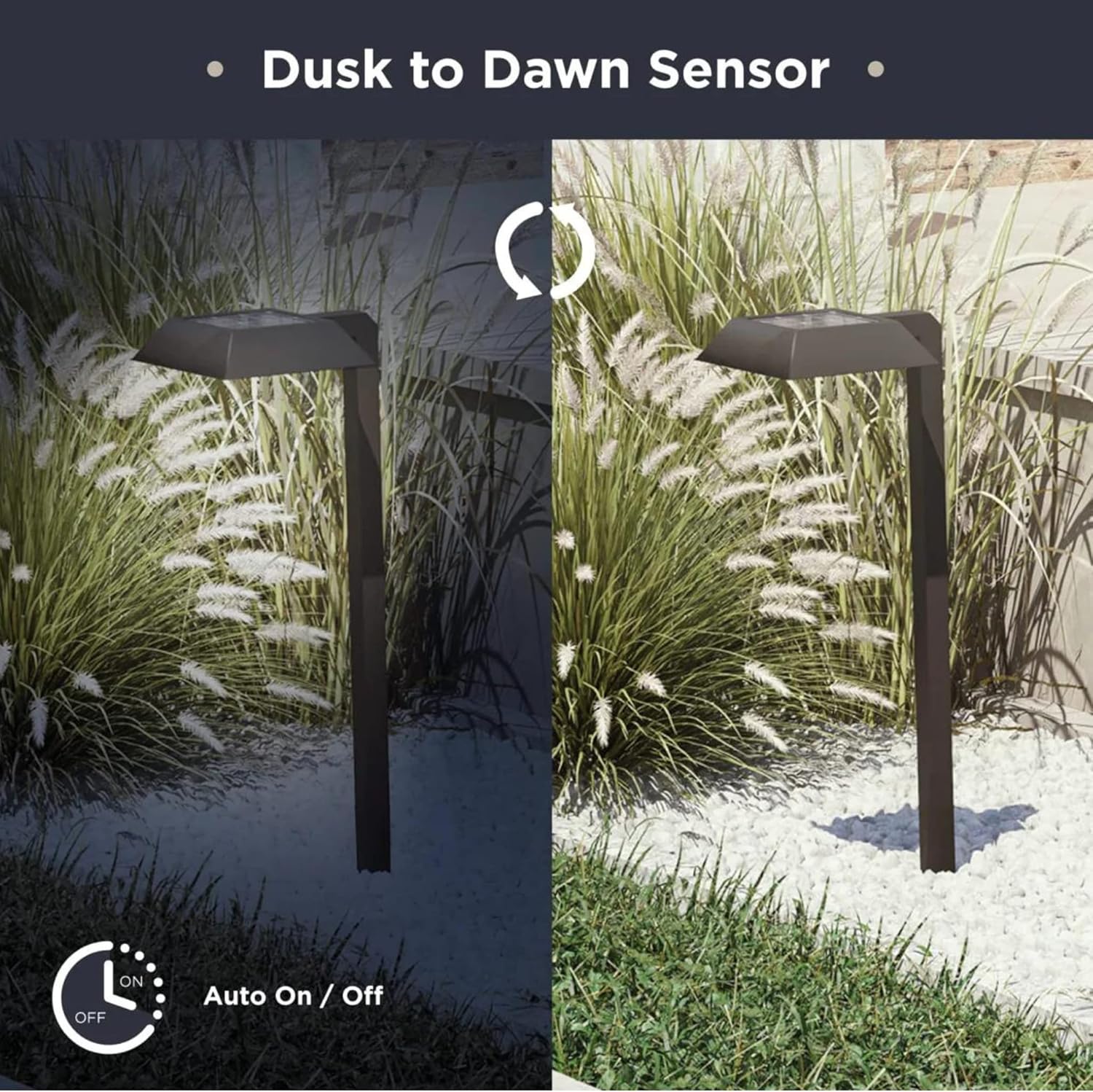 Energizer Waterproof Outside Solar Lights for Yard - 6 Pack 30 Lumen, LED Bright Automatic Dusk to Dawn Garden Lights, Easy to Install Weather-Resistant Front Yard Lights for Ornamental Areas