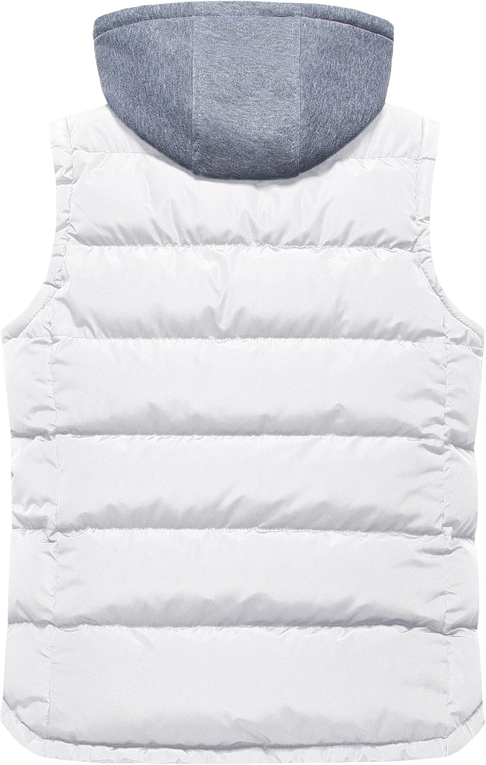 CREATMO US Men's Outdoor Winter Vest Outerwear Removable Hooded Padded Puffer Sleeveless Vest - Image 2