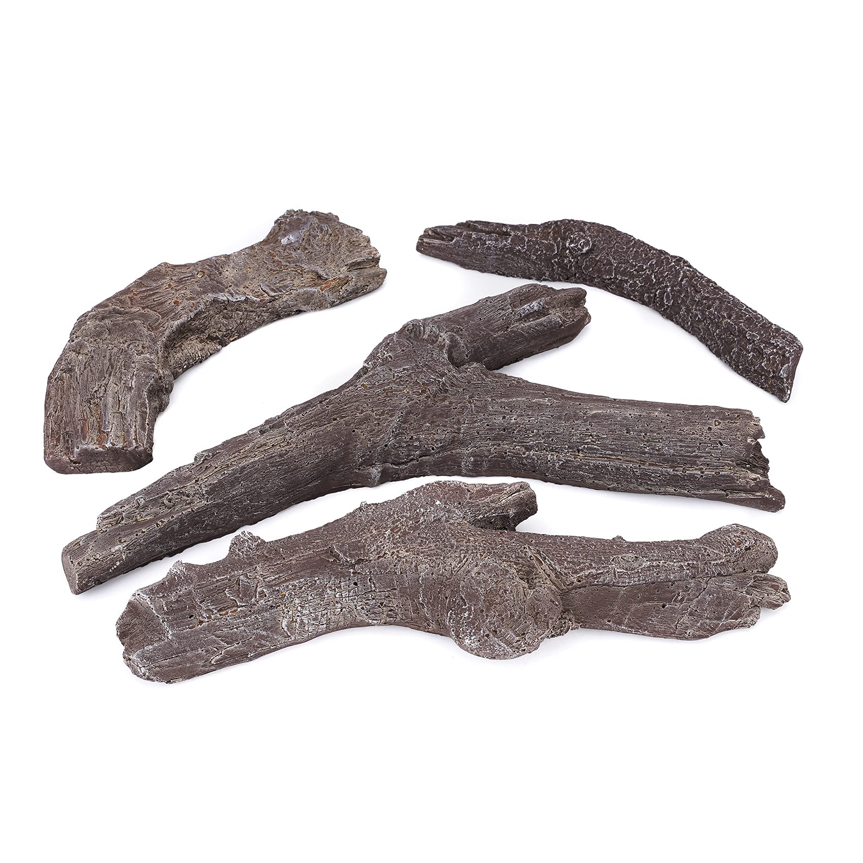 Stanbroil 4Pc Fireplace Cement Gas Log Set for All Types of Ventless