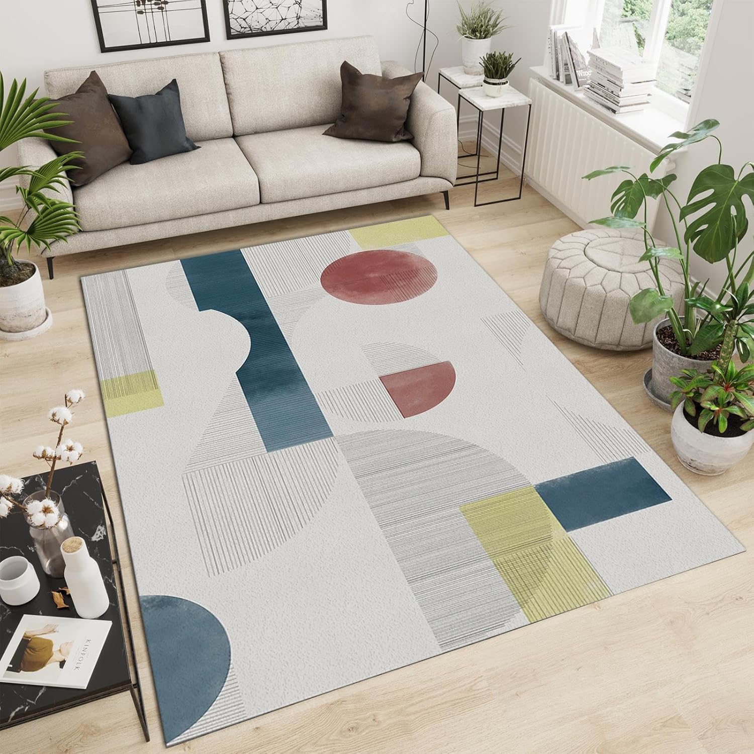 Tappeto Con Illusione Ottica 3D Per Soggiorno, Strisce Di Trama Geometrica Astratta Stampato,Tappetino Per Decorazioni Per La Casa,Tappetino Antiscivolo,Zerbino Lavabile 80 X 160 Cm - P /7539824225049