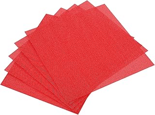 Sponsored Ad - PATIKIL 11 Count Cross Stitch Cloth 12" x 12", 5 Pack Embroidery Cotton Fabric for DIY Needlework, Red