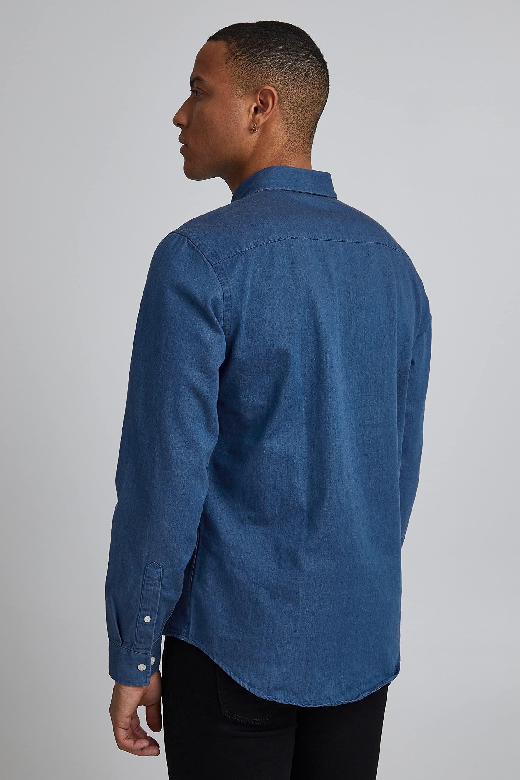 CASUAL FRIDAY CFAnton Herren Jeanshemd Langarmhemd Freizeithemd