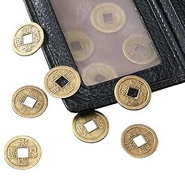 Boao 200 Pieces Chinese Coins Chinese New Year Feng Shui Coins I-Ching Ornament for Wealth and Good Luck (0.8 Inch)