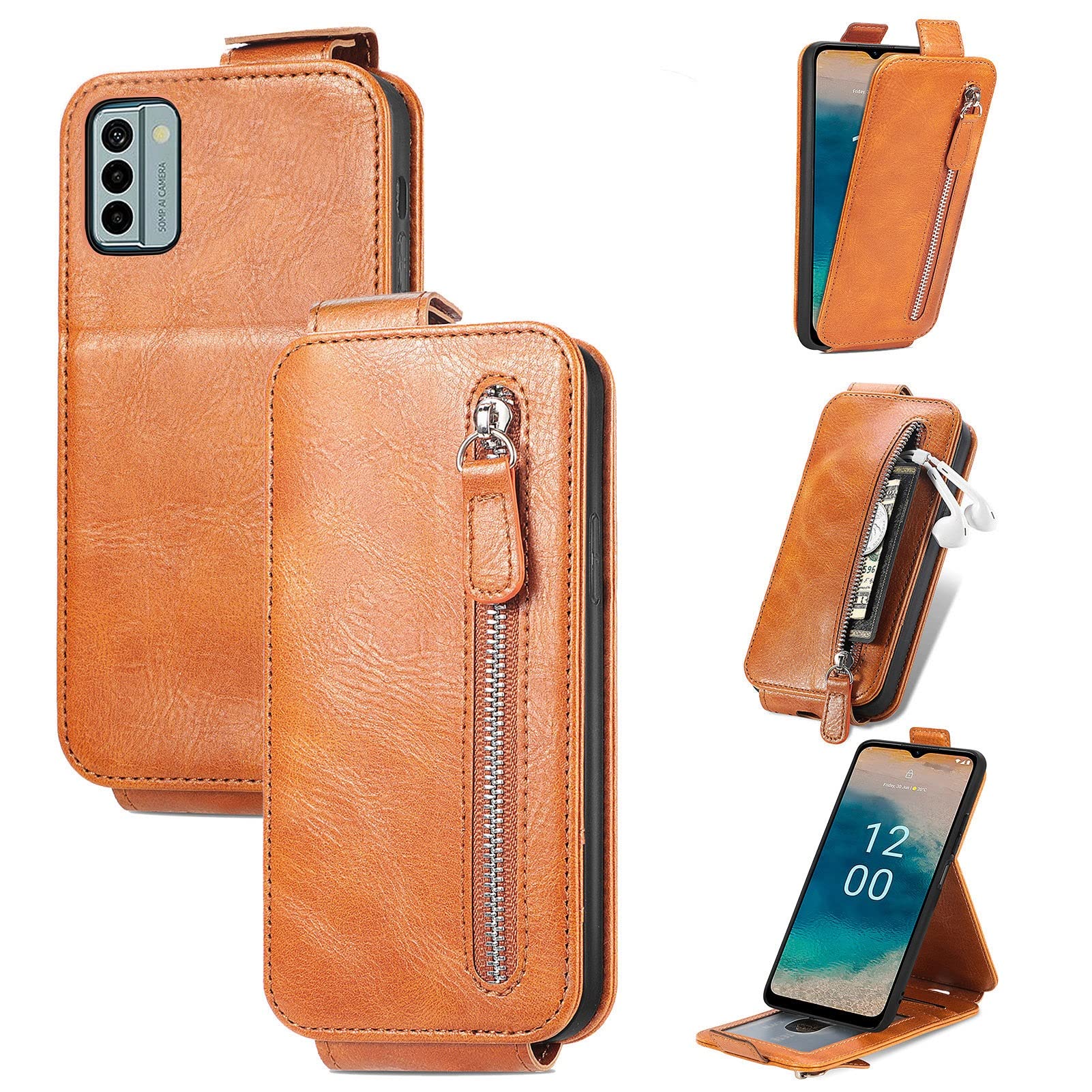 Compatible Con Samsung Galaxy Note 20 Glaxay Note20 5G - Funda Tipo Cartera De Vidrio Templado Protector De Pantalla Con Tapa Para Tarjetero