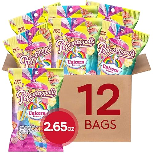 Popcornopolis Unicornio 12 unidades, 2.65 oz (paquete de 1)