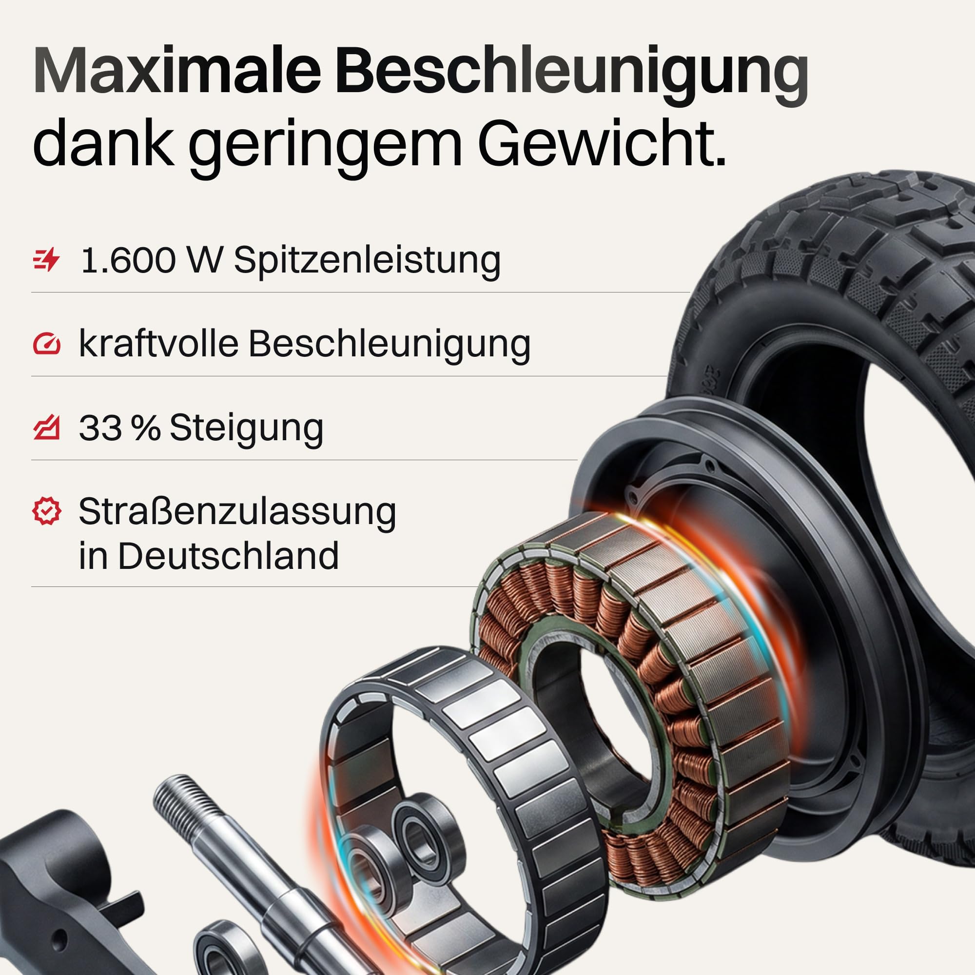 VMAX E-Scooter VX2 Extreme Serie, E-Roller mit Straßenzulassung in D, Bis zu 70 km Reichweite, 20 km/h Geschwindigkeit, bis 150 kg Traglast, Blinker, 500W Motor