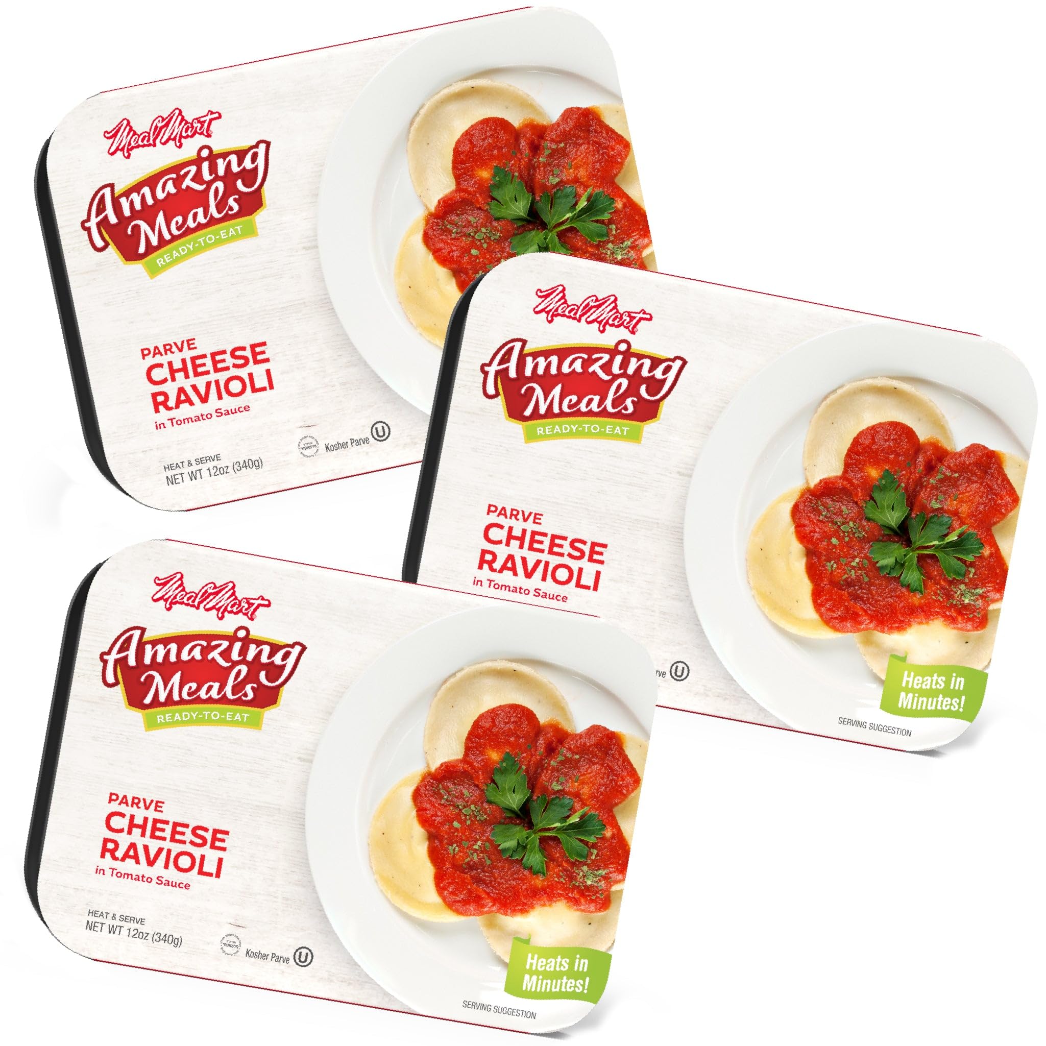 Amazon.com: Kosher Parve Ready Meals - Cheese Ravioli in Tomato