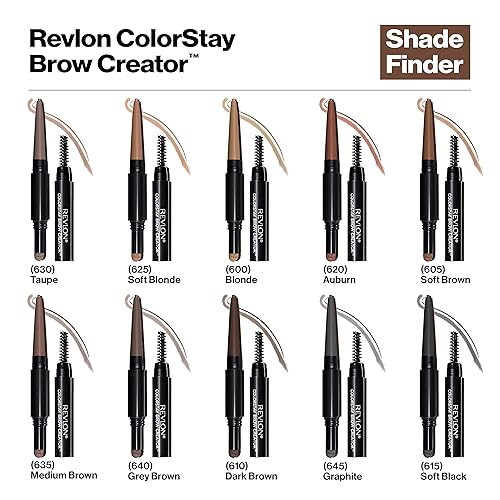 Miniatura 6 de Revlon ColorStay Brow Creator, Lápiz y Polvo de Cejas Preciso 2 en 1 con Cepillo Espiral, Resistente al Agua, Regalo Pequeño para Ella, 605 Marrón