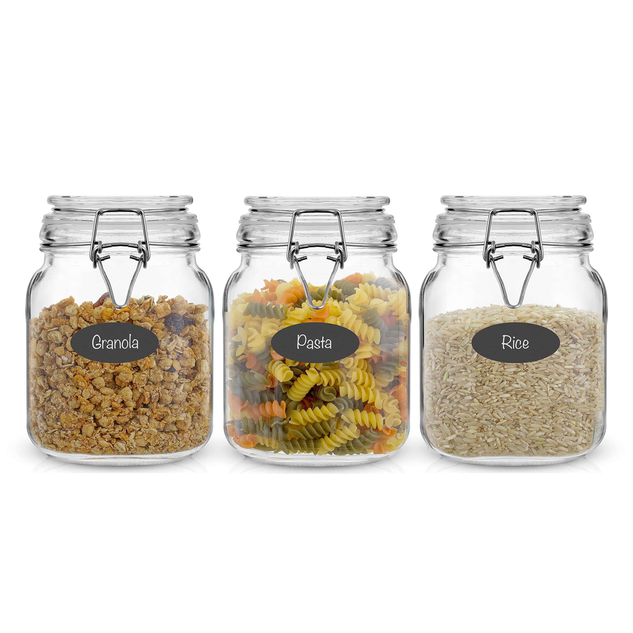 HOMEWOOD Set 2 Contenitori per Cipolle & Aglio, Impilabili con Coperchio in Legno di Acacia – Vasi da Cucina per Ortaggi – Versione Tedesca