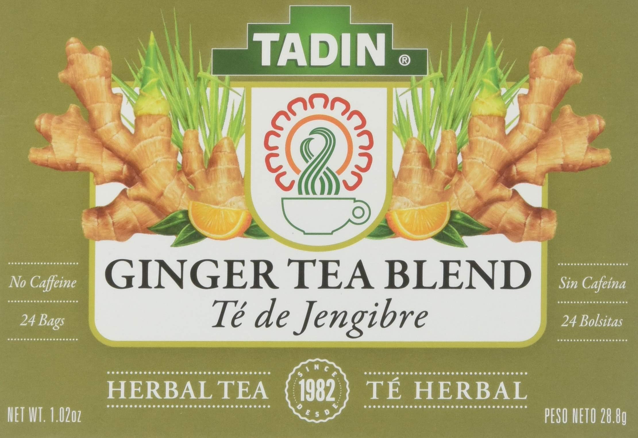 Herb and Tea Caffeine Free Ginger Root, 24 Count (Pack of 6)