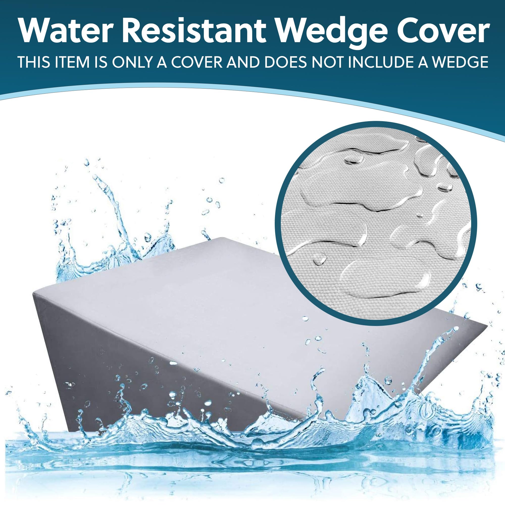 Sleep Jockey Waterproof Bed Wedge Pillow Cover
