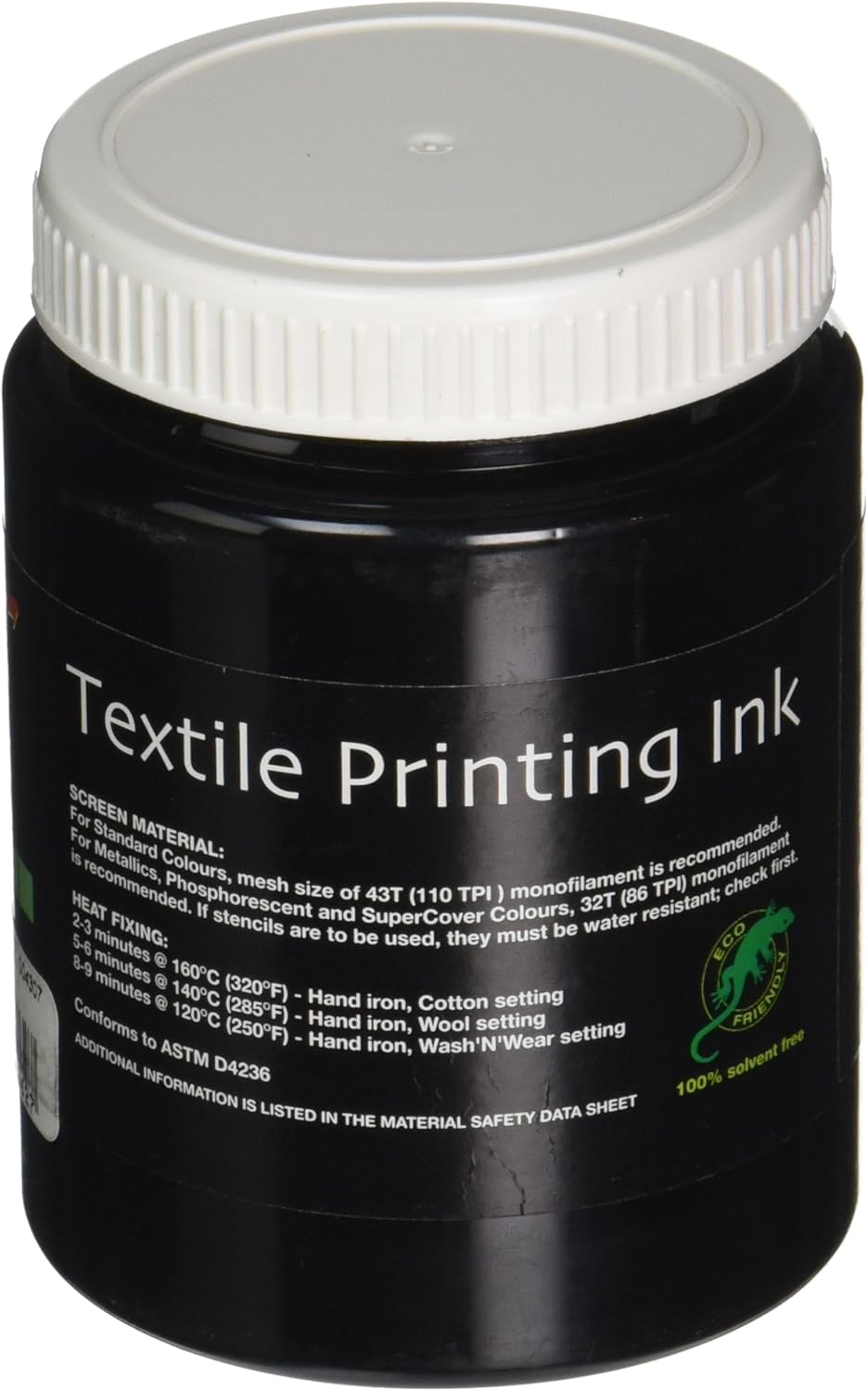 Permaset Aqua Supercover 300ml Fabric Printing Ink Black BigaMart