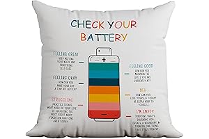Mental Health Pillow Covers: Colorful & Inspiring Office Decor