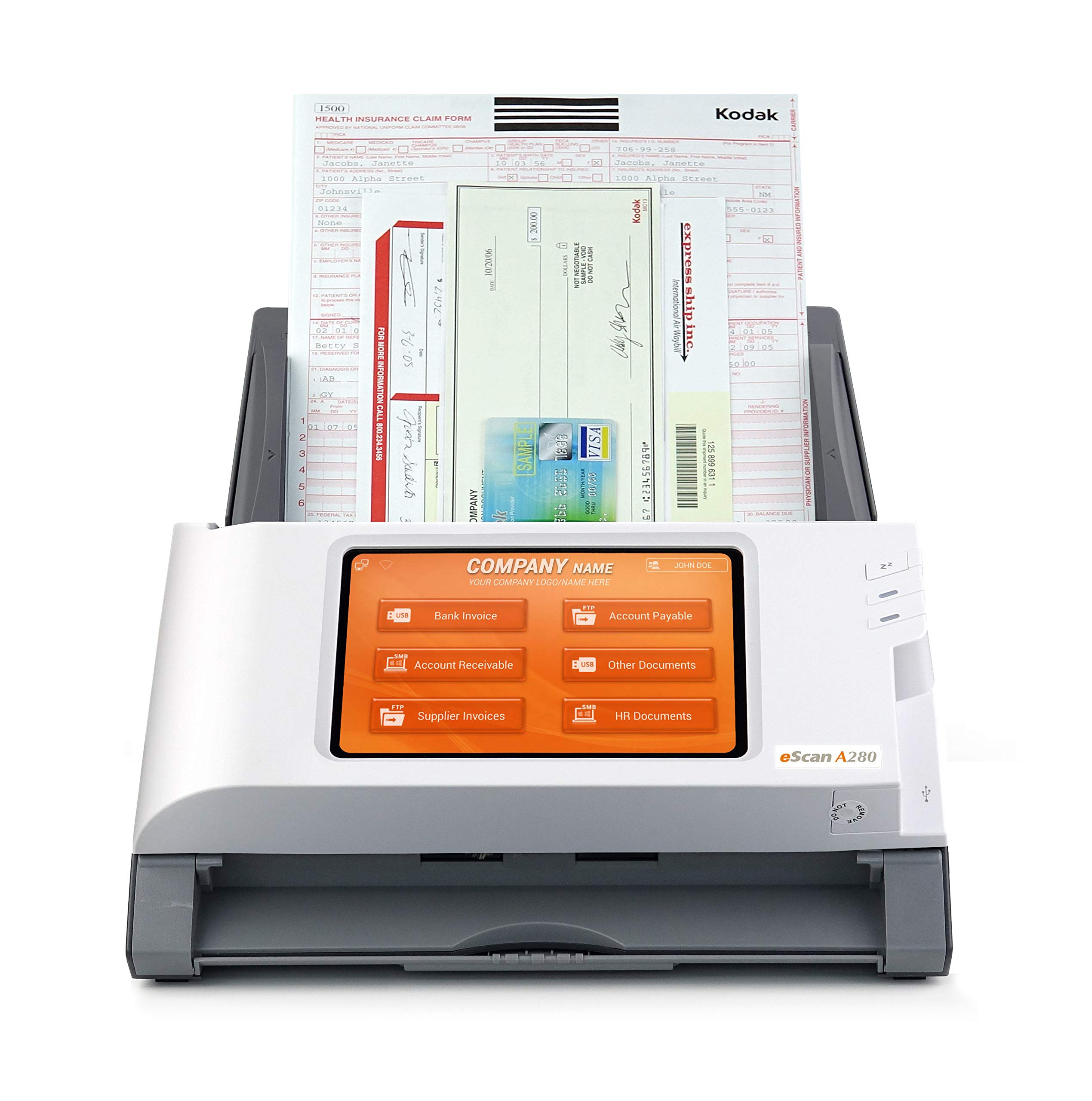 Plustek eScan A280 Enterprise 600 x 600 DPI