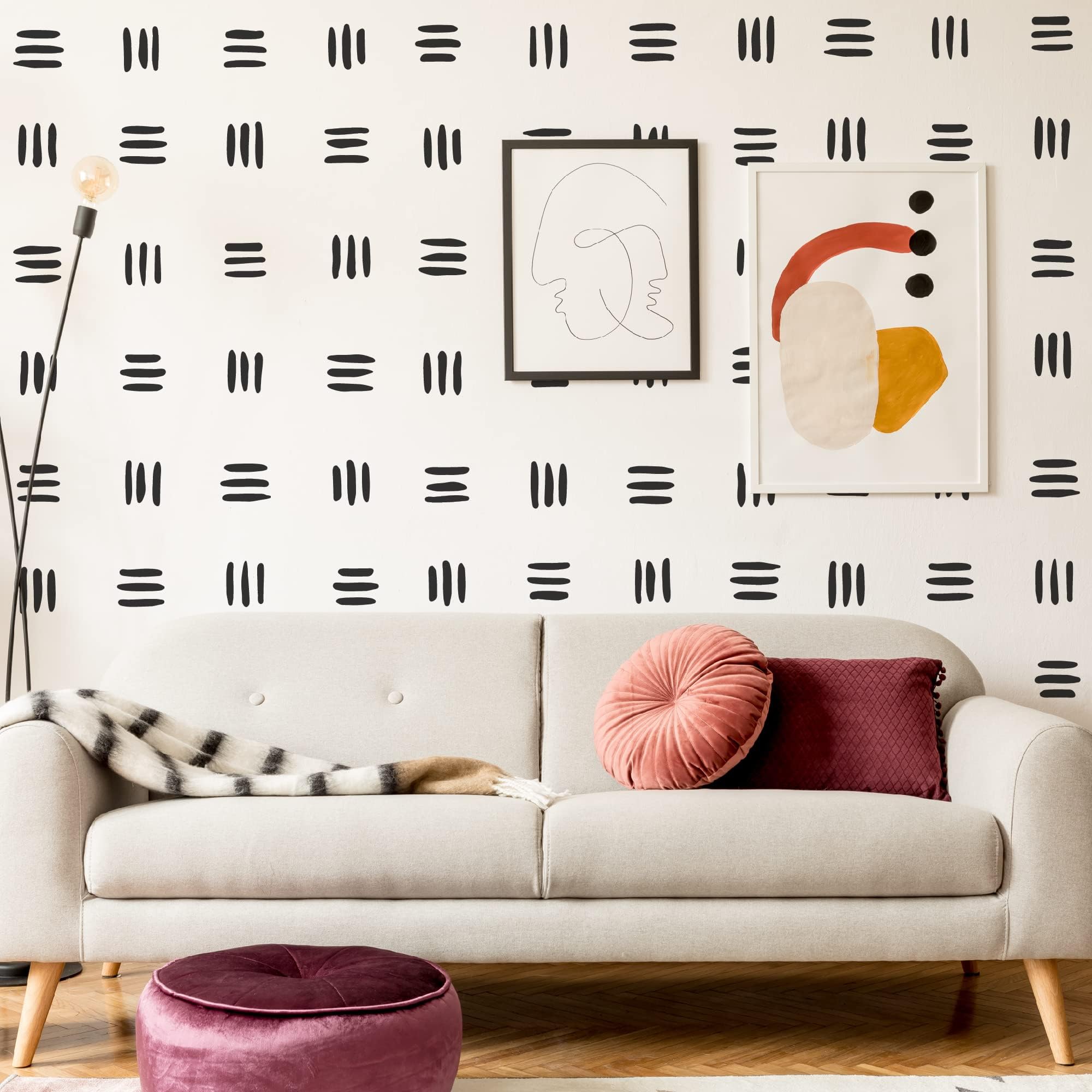 Striped Wall Decals Gold Line Wall Decal Modern Wall