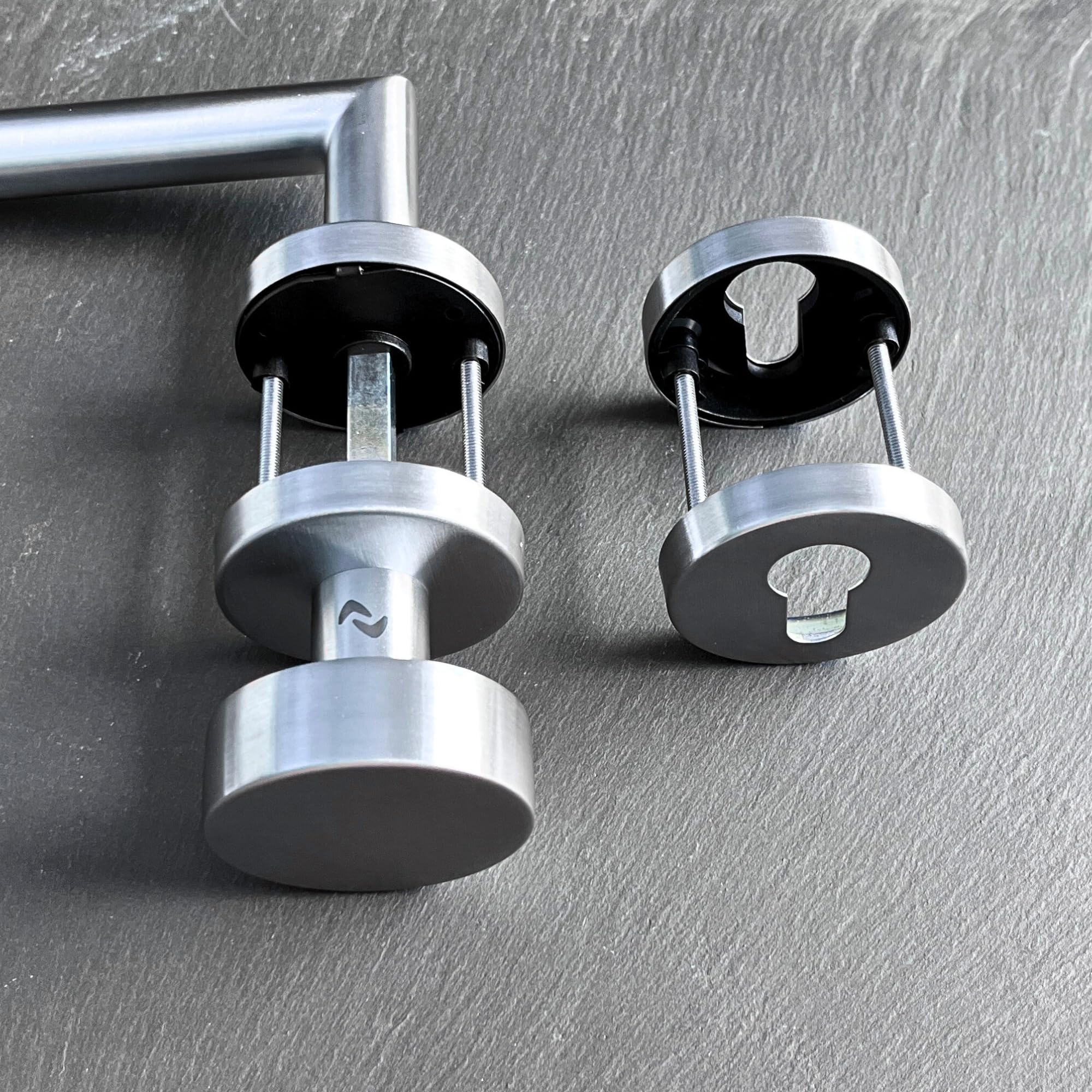 JUVA Pomello Moderno Per Porta Non Girevole In Acciaio Inox Per - Foto 4