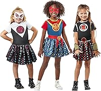 Vista 5 de Rubies Marvel - Conjunto de baúl para niña (Capitán Marvel, araña fantasma, viuda negra), talla S