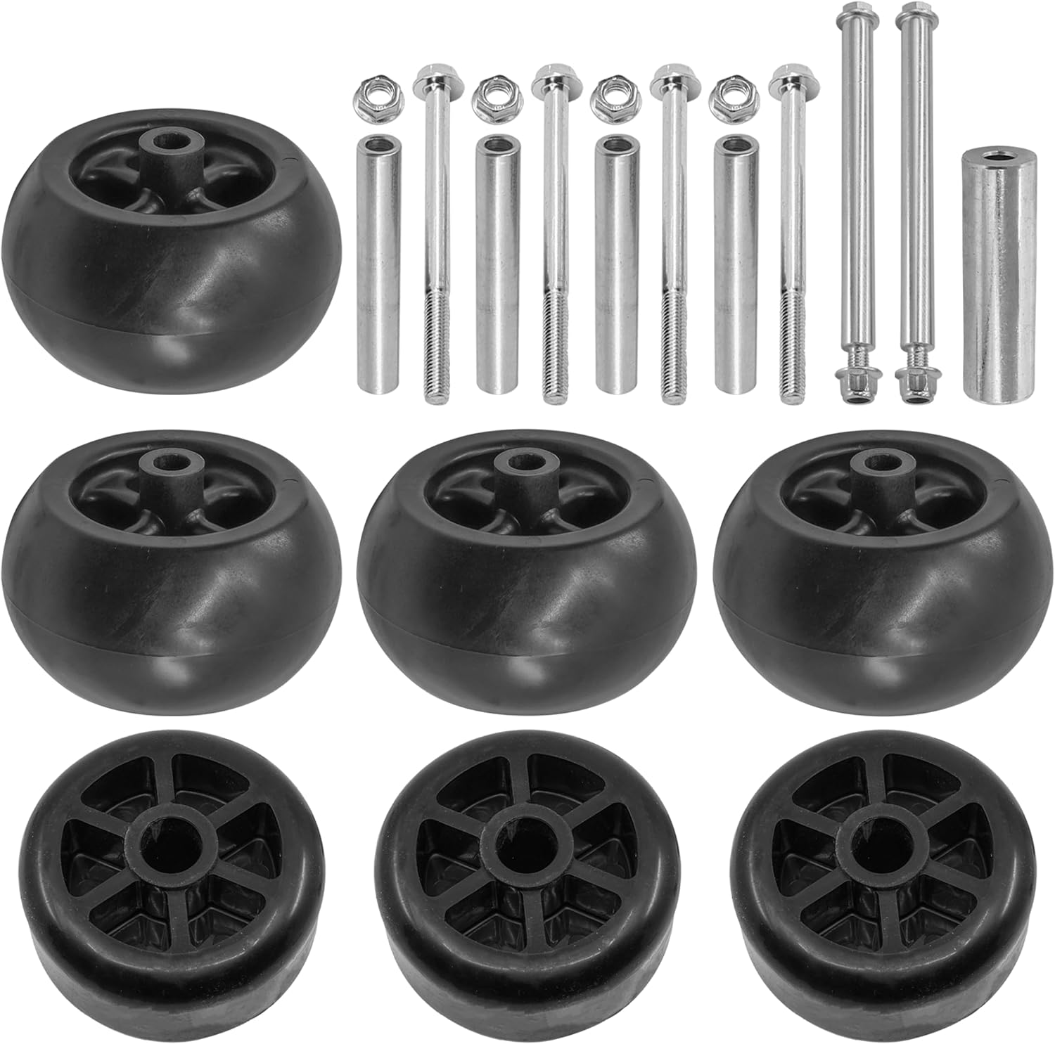 Caltric UC28193 TCA22703 TCU18744 TCU34060 TCU27152 TCU28739 M158262 Deck Front Wheels Compatible With John Deere Z945 Z950 Z955 Z960 Z970 Z994 Z915 Z920 Z925 Z930 48" 54" 60" 72"