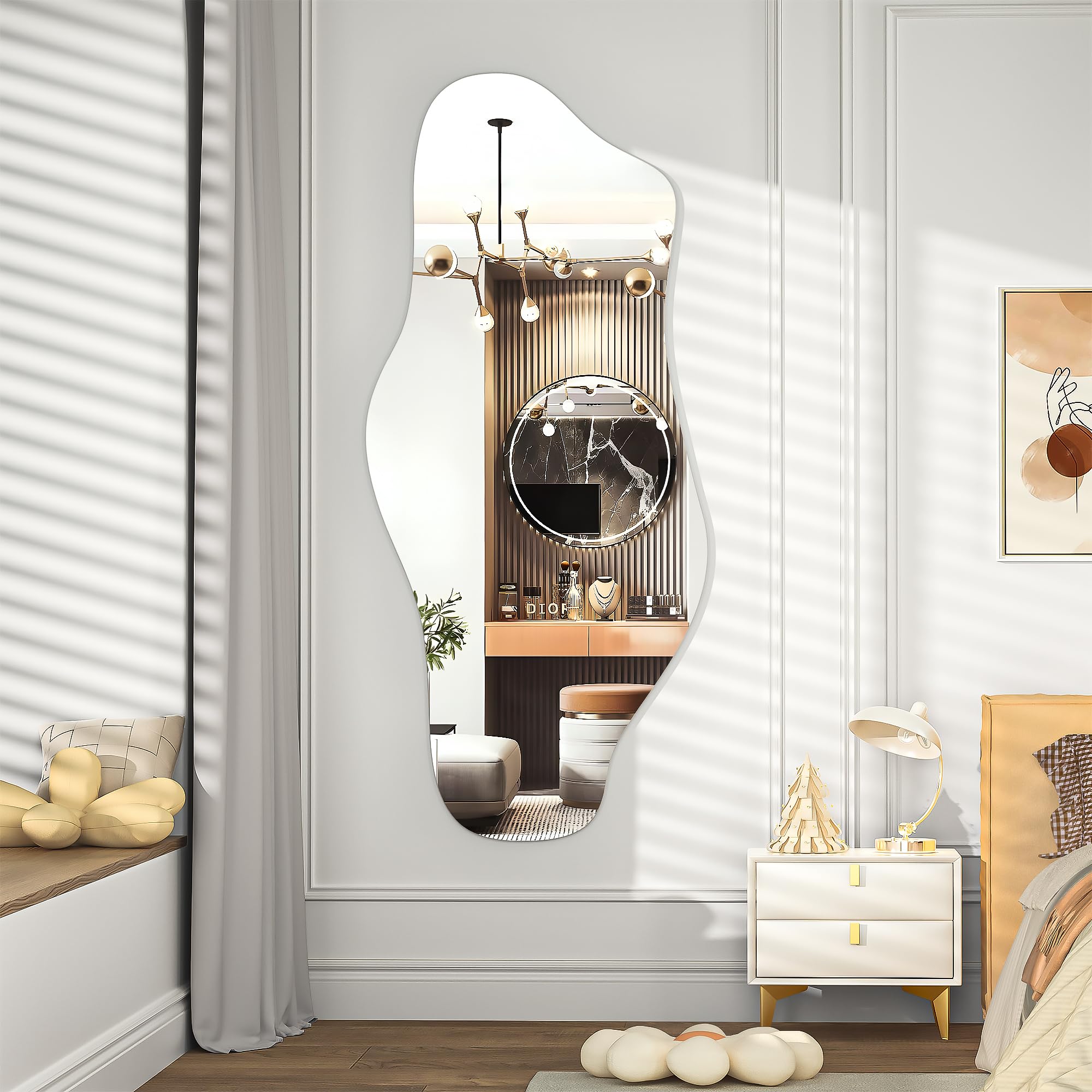 Amazon.com: Hasipu Irregular Wall Mirror, 48