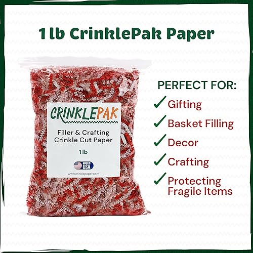 Miniatura 6 de CrinklePak Relleno de papel de corte arrugado hecho en Estados Unidos, ideal para paquetes de envío, envoltura de regalo, relleno de cesta y todas