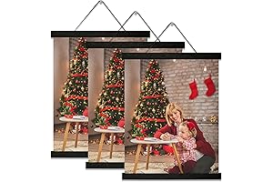YK artwood 3 Pack Magnetic Poster Hanger Frame 12 inch Black,12x16 12x18...