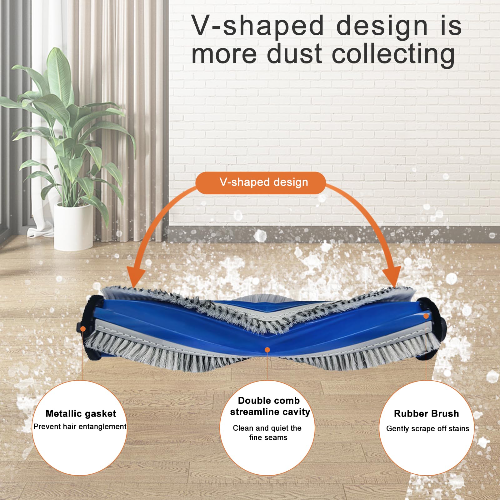 Lot De 4 Serpillères De Rechange Pour Aspirateur Yeedi M12 Pro + Pour