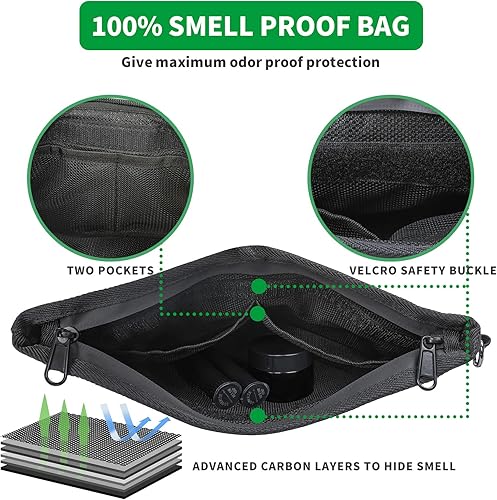 Miniatura 2 de HOMEAL Bolsa a prueba de olores, bolsa a prueba de olores con cerradura, caja a prueba de olores, recipientes a prueba de olores, bolsa a prueba de