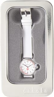 Women's Small Black Leather Band Nurse Watch, 53685