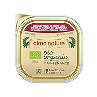 almo nature Bio Organic Maintenance, Alimento Umido per Cani Adulti con Manzo e Verdure