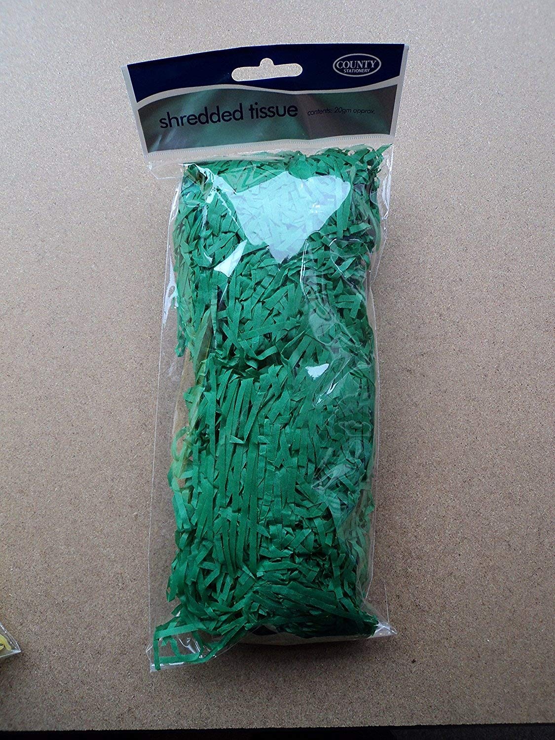 Green shredded tissue paper 20g